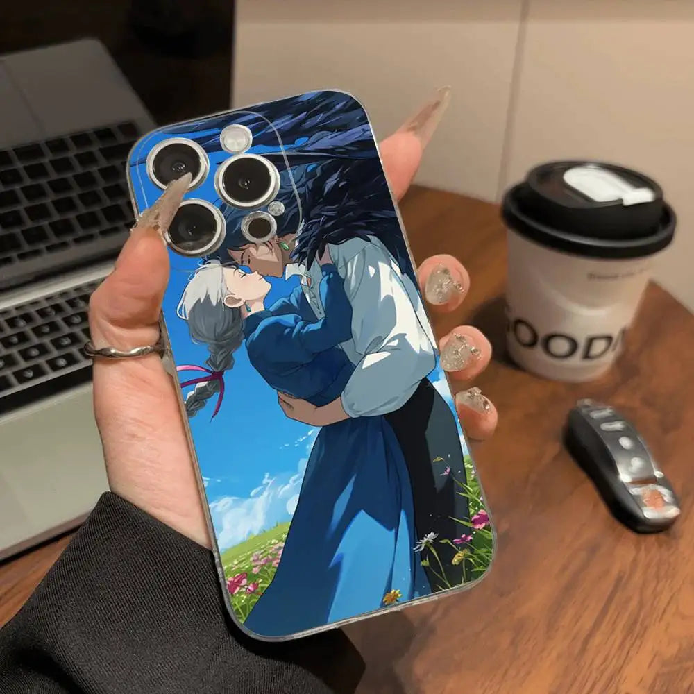 Howl's Moving Castle TPU Phone Case with Shockproof Clear Back