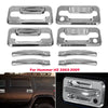 Chrome door handle covers for Hummer H2 vehicles from 2003 to 2009