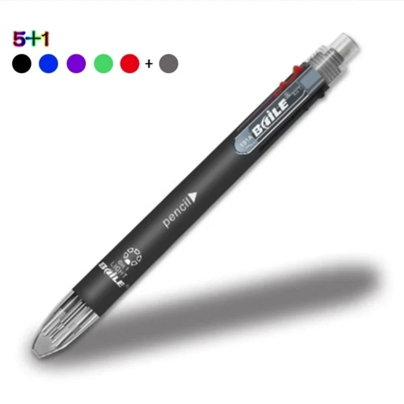 Set de 6 Bolígrafos Multicolor