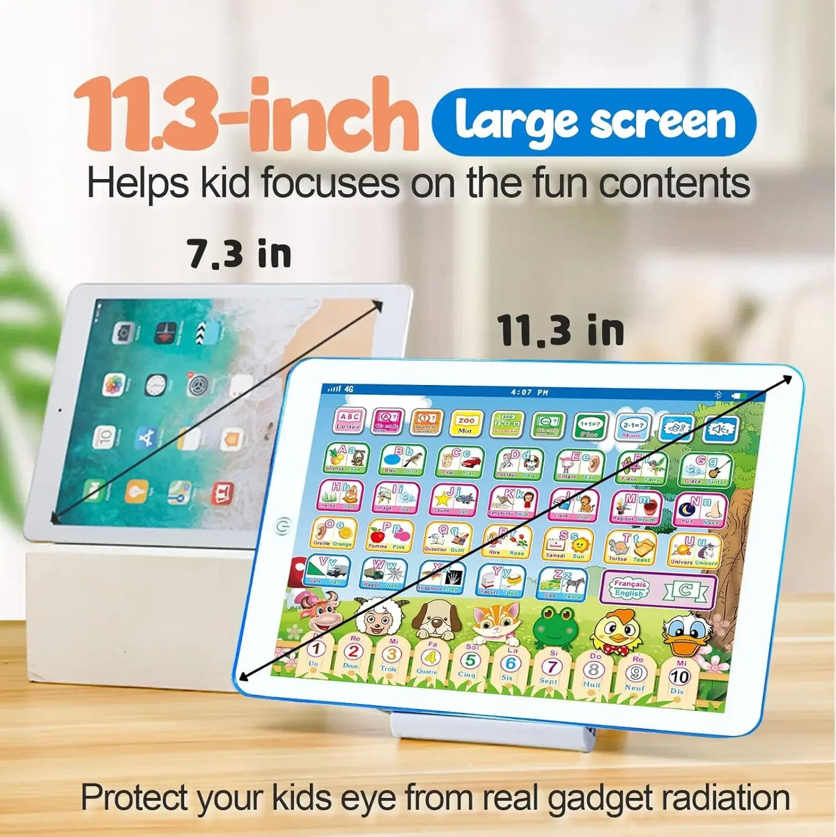 Bilingual French-English Learning Tablet for Kids
