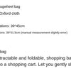 Folding Shopping Cart with Wheels - Oxford Fabric Trolley Bag