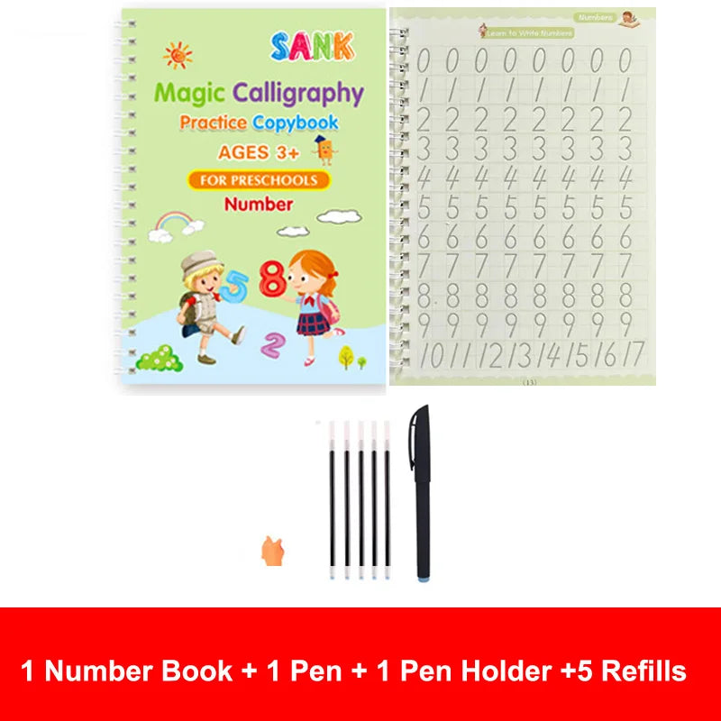 Magic Reusable Handwriting Practice Books for Kids