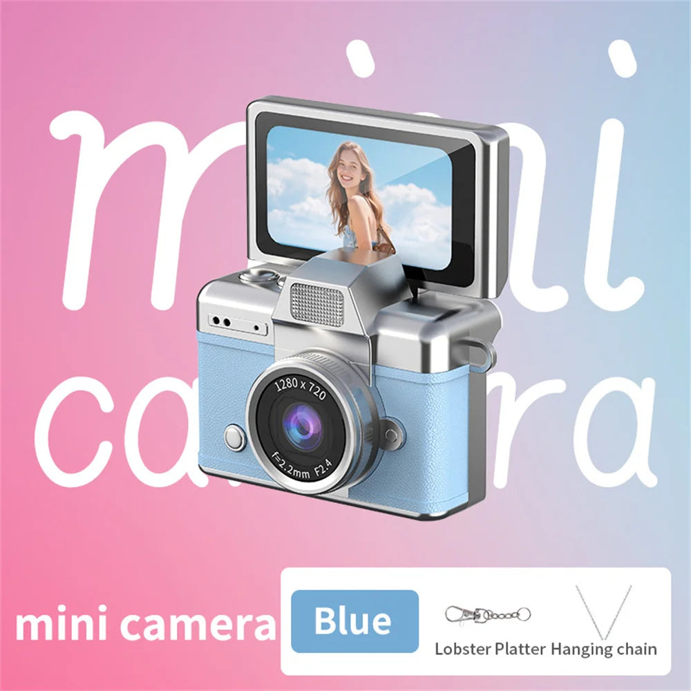Cámara Digital Mini Portátil con Pantalla Selfie