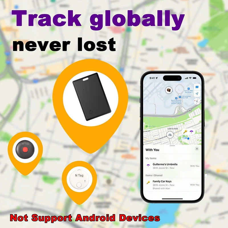 Slim Wallet Tracker Card for iPhone