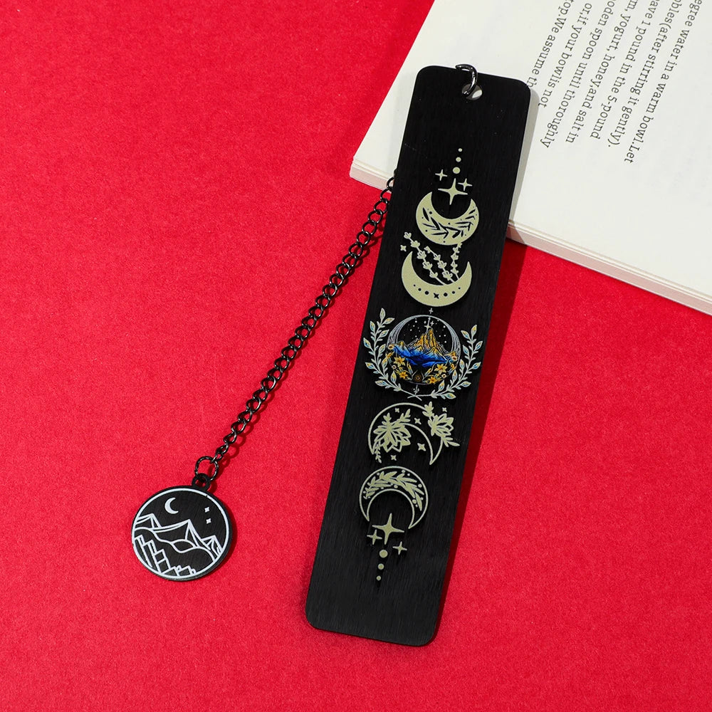 Moon Metal Bookmark for Fantasy Readers