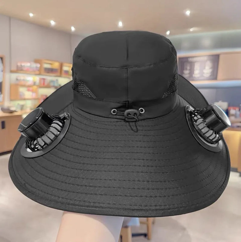 Gorra con Ventilador Solar