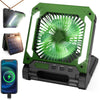 Paddfaltiger Solar-Campingventilator mit LED-Licht