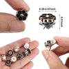 Pearl Rhinestone Brooch Pins with Secure Clasp (Set of 10)