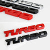 3D Turbocharged Metal Alloy Car Badge Emblem