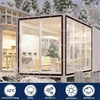 Heavy-Duty Clear Waterproof Tarp - 2x2m