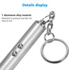 Pocket Laser Pointer & LED Flashlight Keychain