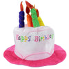 Novelty Birthday Cake Hat with Candle Accent