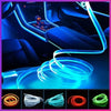 Various colors of flexible USB LED light strips demonstrating illumination and flexibility.