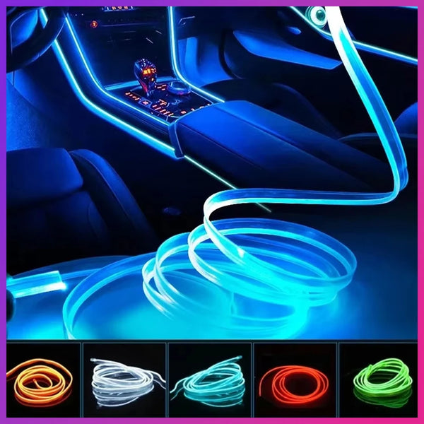 Various colors of flexible USB LED light strips demonstrating illumination and flexibility.