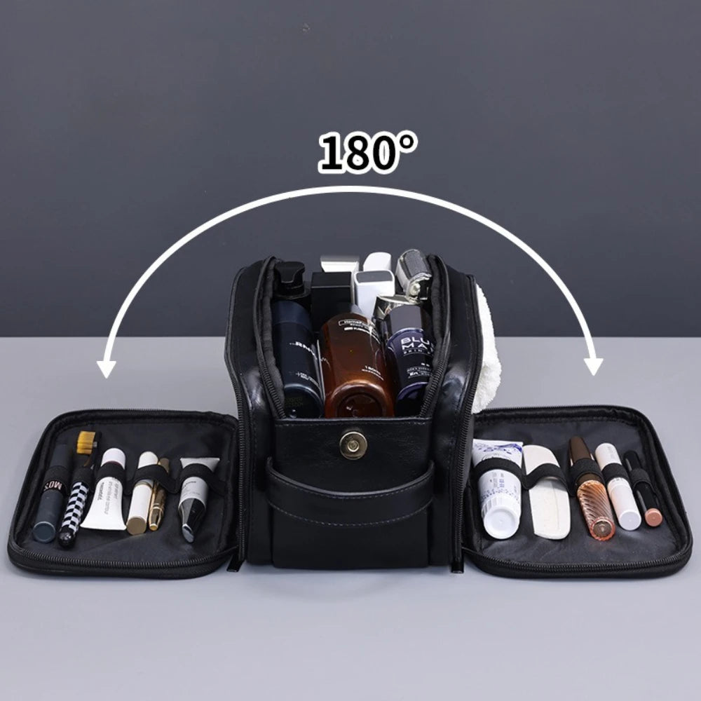 Waterproof Hanging Toiletry Bag with Multiple Compartments