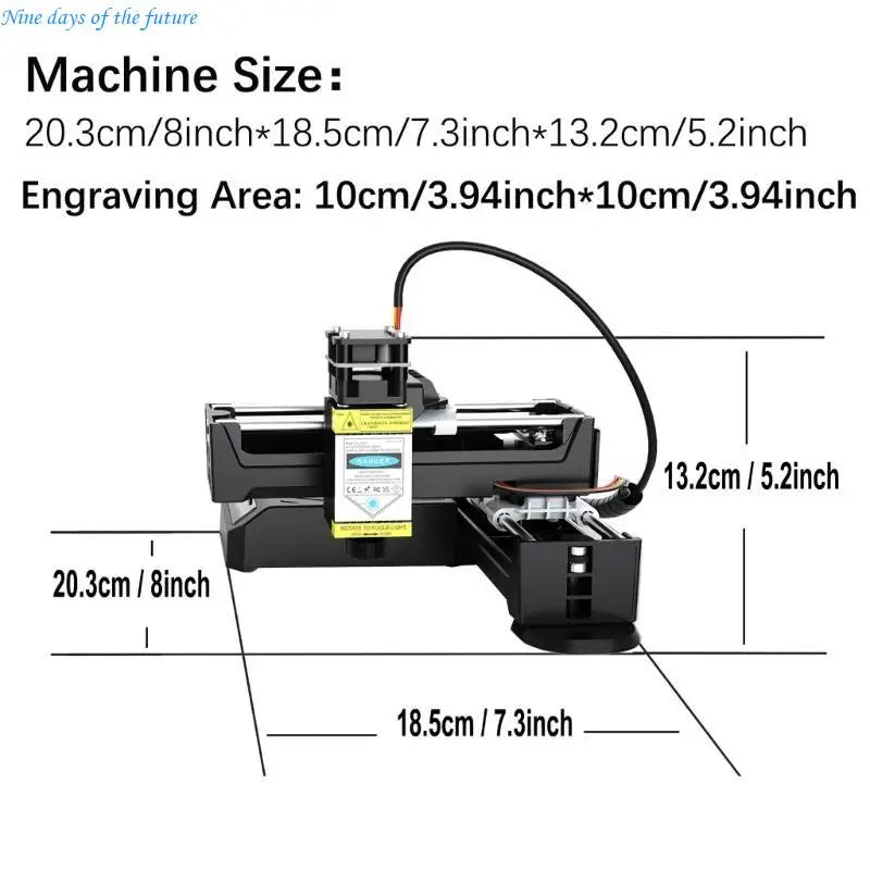 Compact Desktop Laser Engraver for Wood, Acrylic & Leather