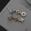 Two-Tone Clover Stud Earrings
