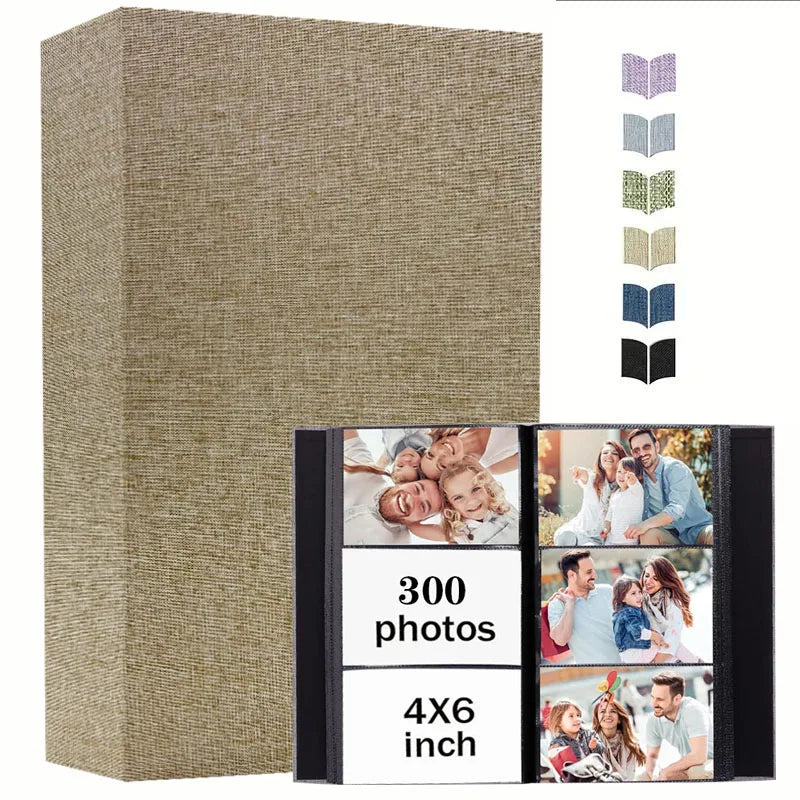 Linen Photo Album with 4x6 Sleeves