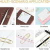 Heart-Shaped Metal Pen Clips for Notebooks and Journals