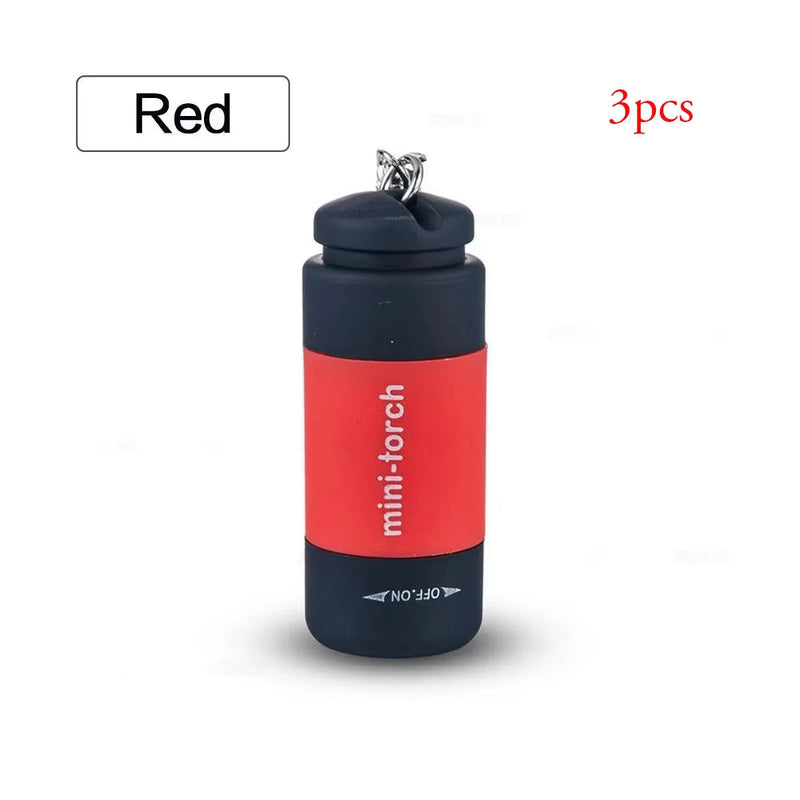 Mini lampe de poche USB rechargeable sur porte-clés