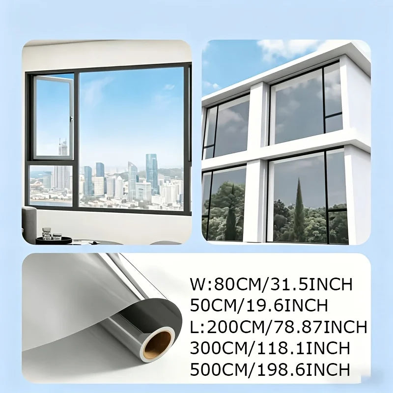 Frosted privacy window film rolls in various sizes for home and office use