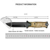 Full Tang Fixed Blade Knife with Ergonomic Rubber Handle