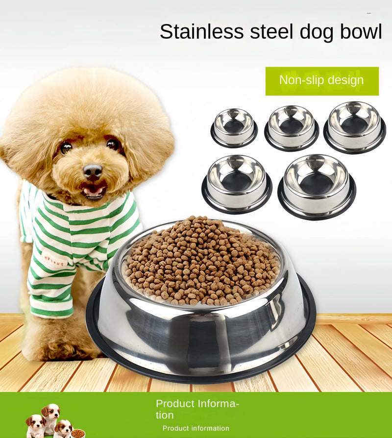 Stainless Steel Pet Feeding & Water Bowl