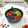 Self-Spinning Fruit & Vegetable Washer Bowl with Drain Holes