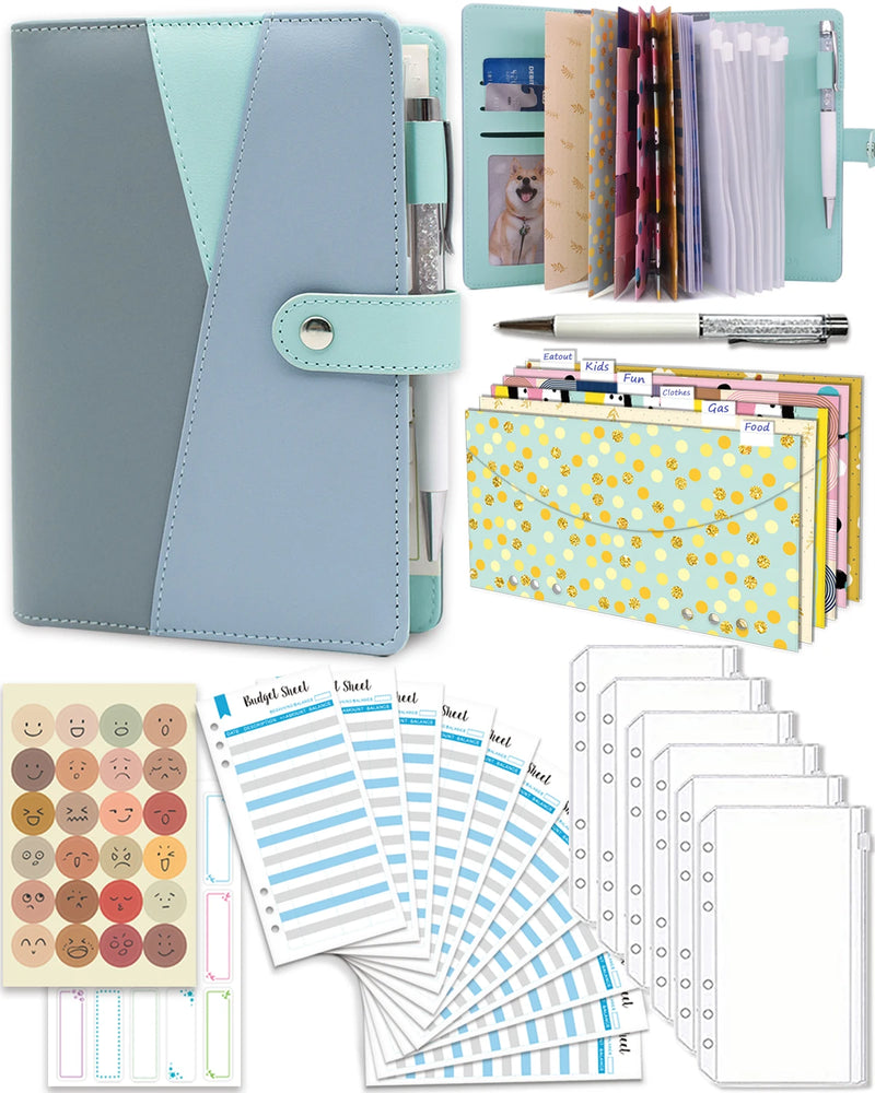 Zippered Budget Binder with Cash Envelopes
