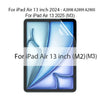 A close-up view of a paper-feel matte screen protector for an iPad Air 13 inch.