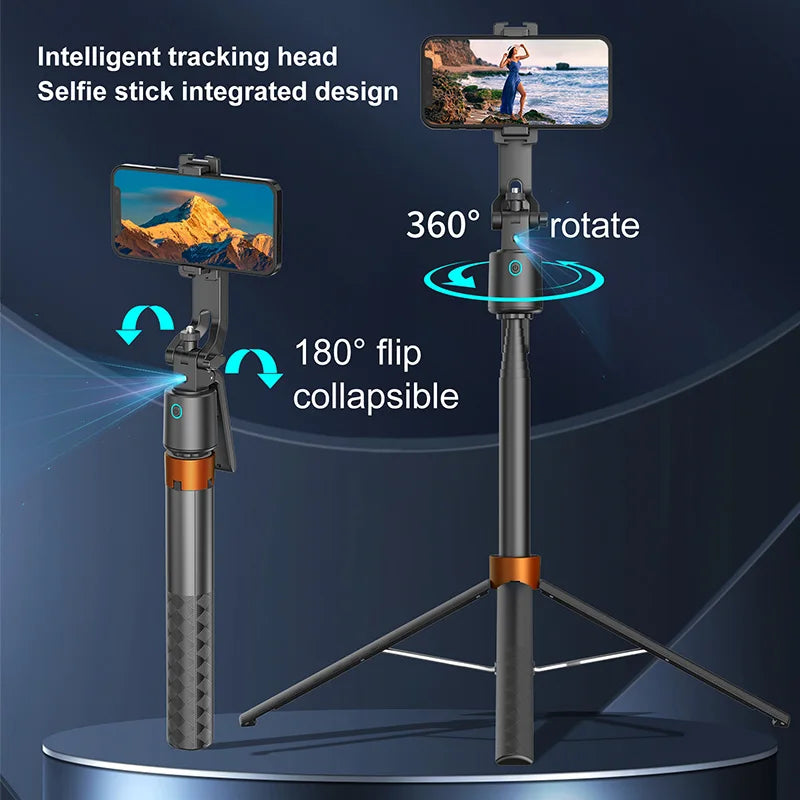 Smart 360° Face Tracking Selfie Stick & Tripod