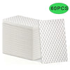 A stack of 60 white convex point magic eraser sponges for deep cleaning.