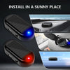 Solar Powered Simulated Car Alarm LED Light