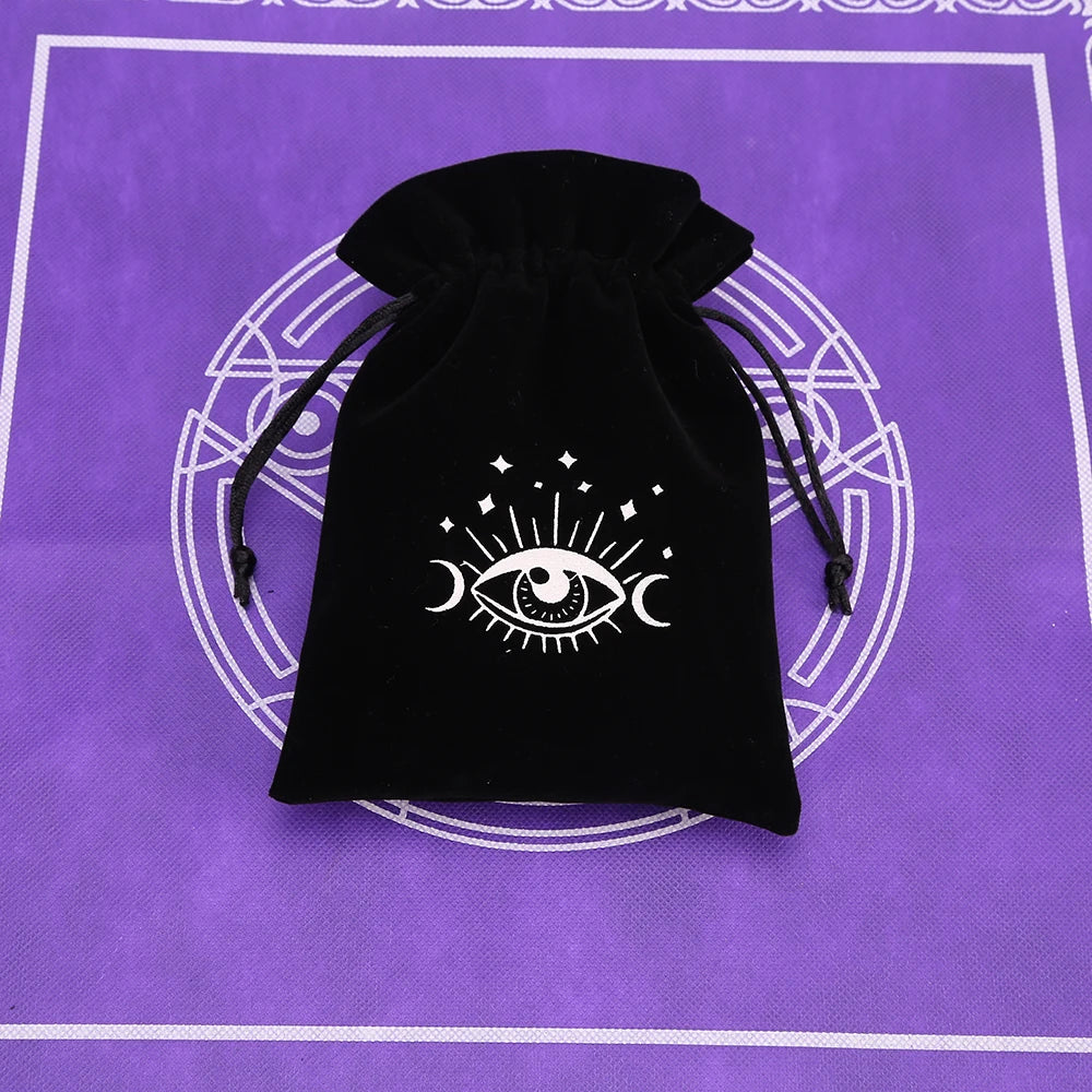 Black Velvet Tarot Card Storage Bag