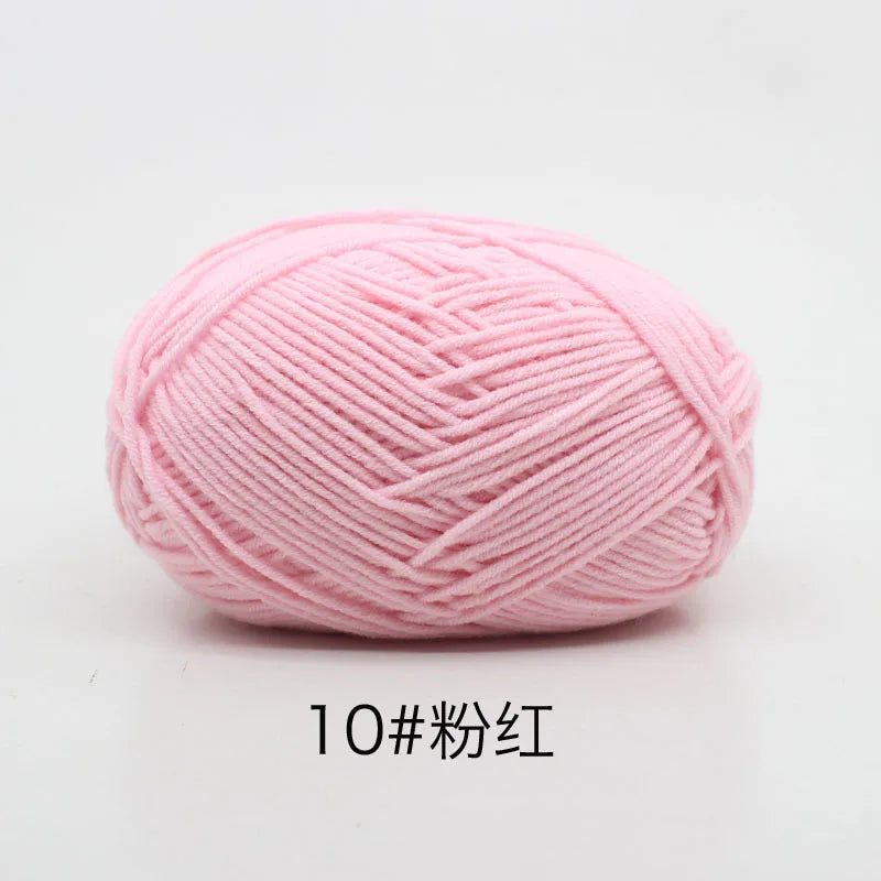 Pink 10# yarn ball for knitting and crochet
