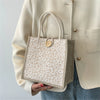 Floral Linen Cotton Tote Bag
