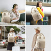 Women's Nylon Waterproof Casual Backpack with USB Port, Fits 15.6 Inch Laptop