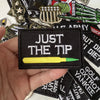 Tactical Military Iron-On Patch with Slogan – Embroidered Badge for DIY Clothing