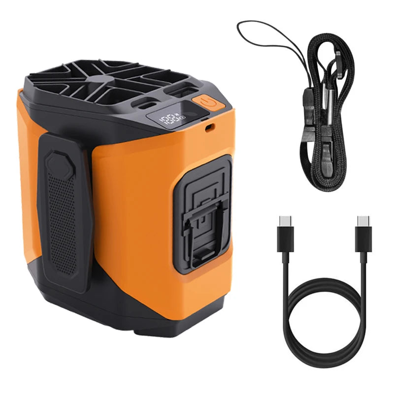 Portable Waist Fan with 10,000mAh Power Bank