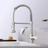 Matte Black Pull-Down Kitchen Faucet with Dual-Mode Spray Head