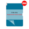 A blue paper-feel matte screen protector for an iPad, packaged as a 2-pack.