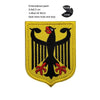 Luminous Reflective German Eagle Patch with Hook-and-Loop Backing