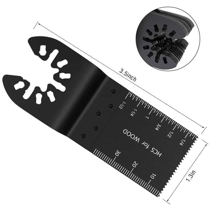 Jeu de lames universel pour outil multifonction oscillant