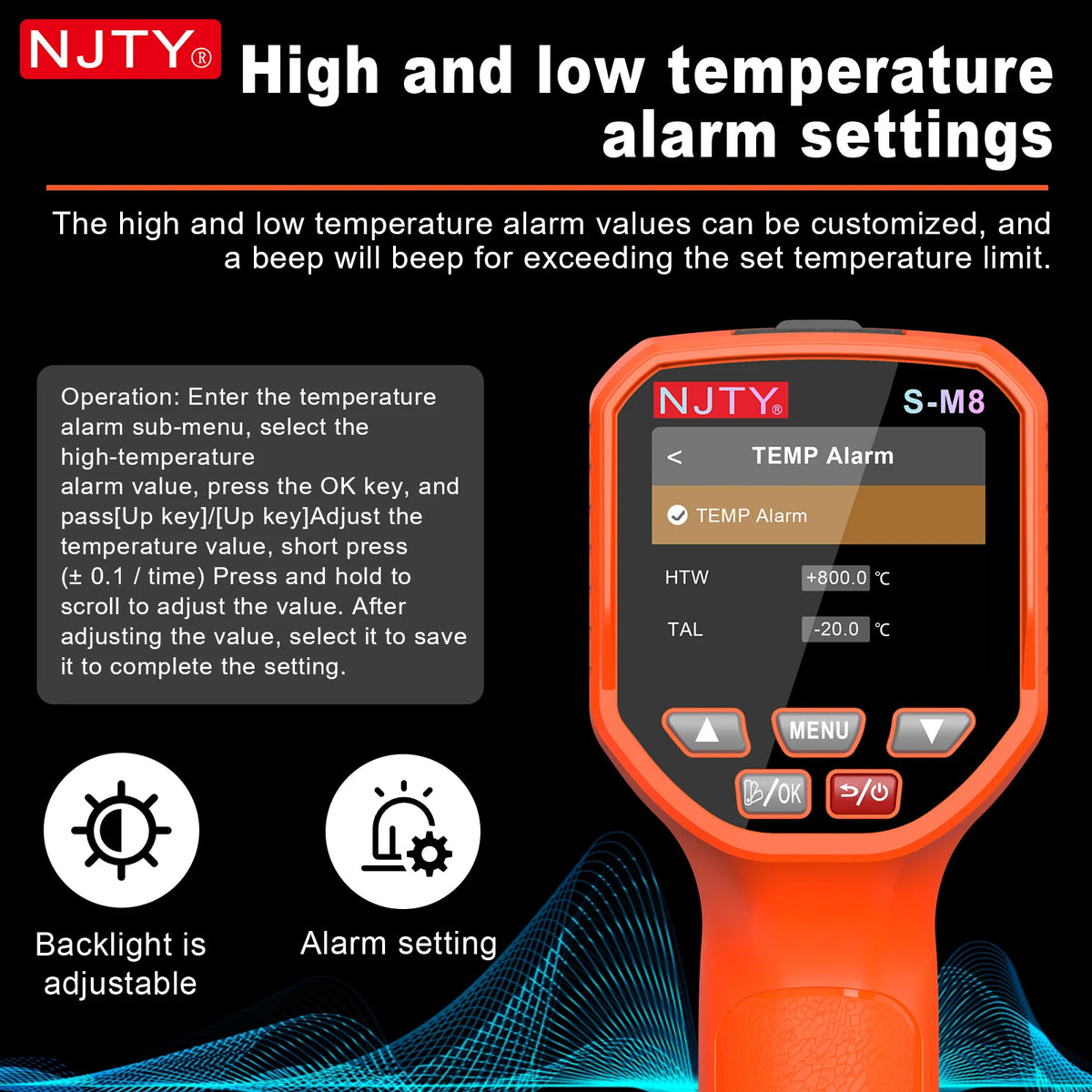 Handheld Infrared Thermal Imager with Dual-Light Fusion (Range -20°C to 800°C)