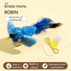 Interactive Plush Bird Cat Toy with Sound and Catnip