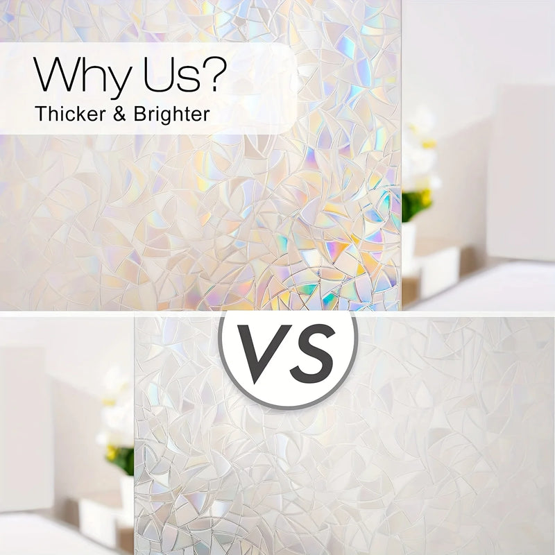 3D Rainbow Window Privacy Film