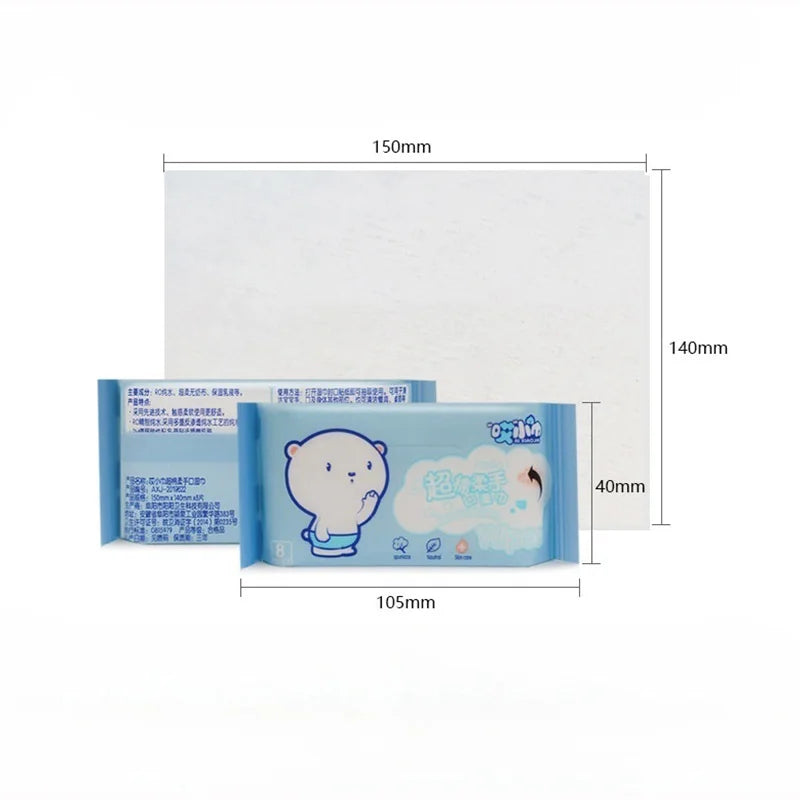 Mini Disposable Hand & Mouth Wipes - Portable Travel Pack