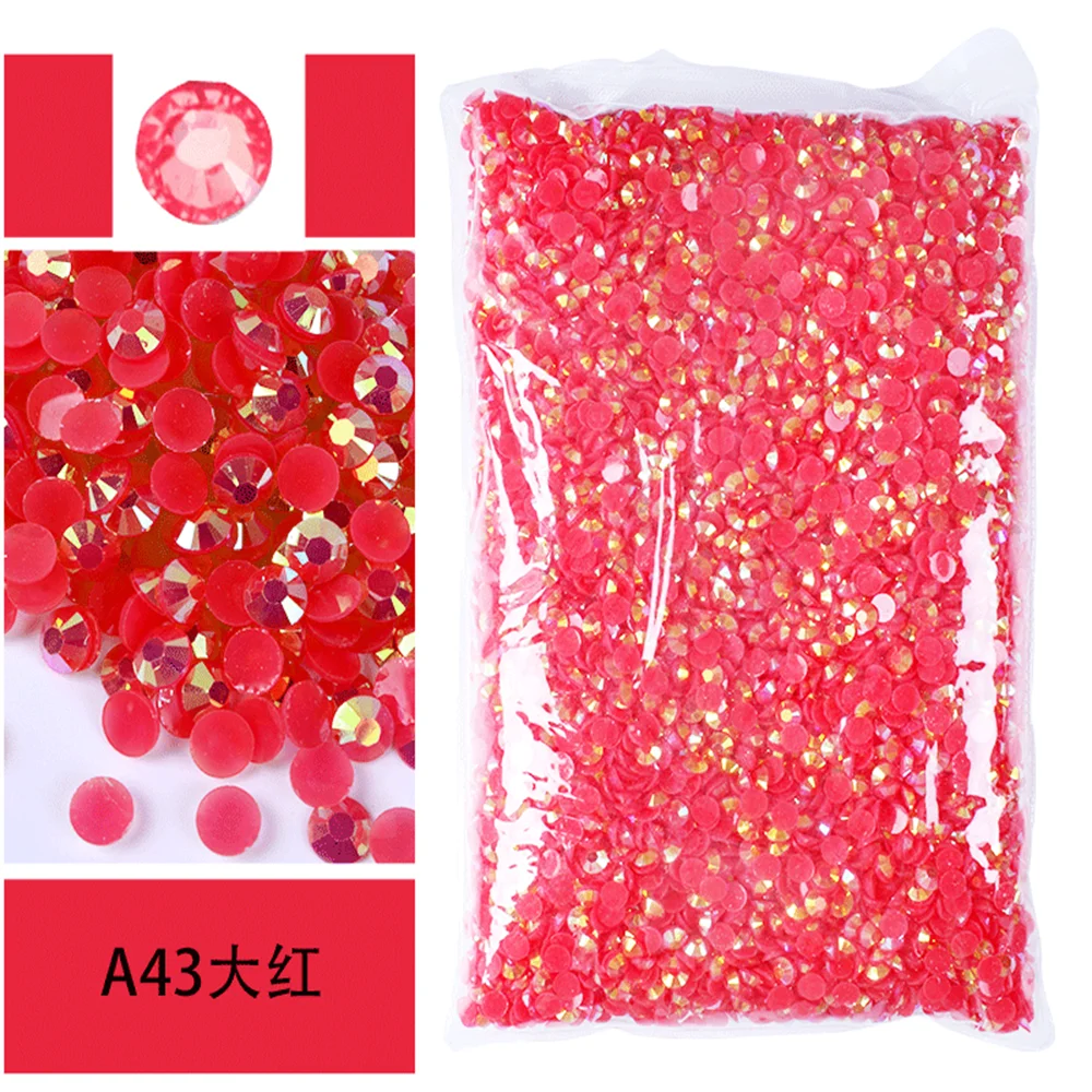 Jelly AB Flatback Resin Rhinestones (2-6mm)