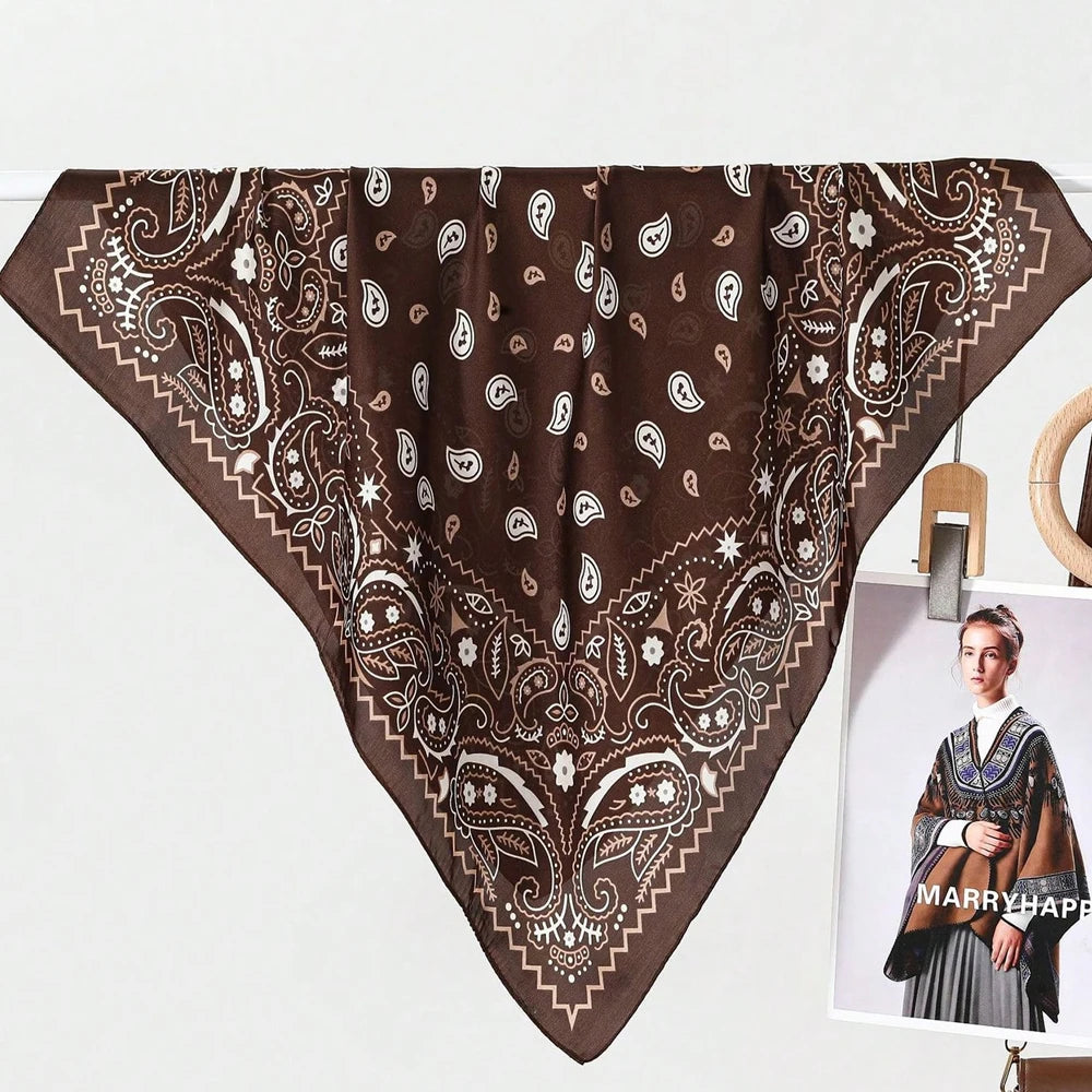 Bohemian Paisley Printed Scarf