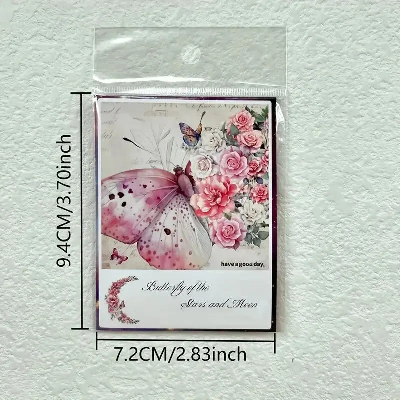 Butterfly & Flower Decorative Sticker Pack (30-Piece Set)